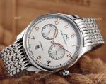 Replica IWC Portuguese 7 Days Stainless Steel White Face Mens Watch